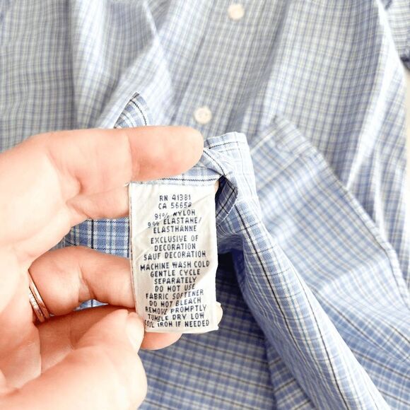 Ralph Lauren Mens Performance Shirt Long Sleeve Button Down Plaid Purple Small - Picture 4 of 7